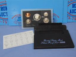 1992 US Mint Silver Proof Set - In OGP