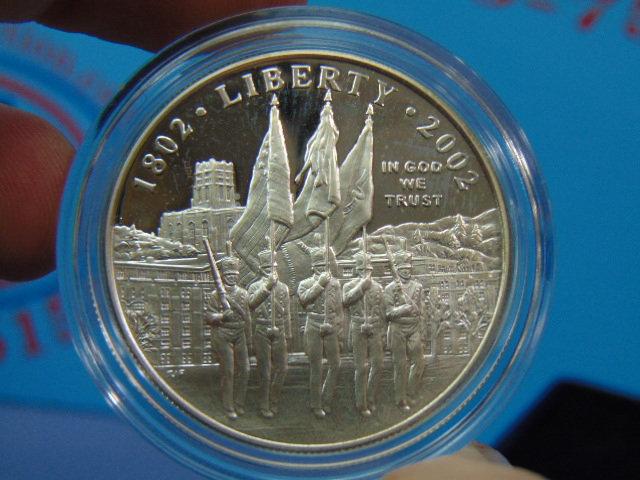 2002-W US Military Academy Proof Silver Dollar - In OGP