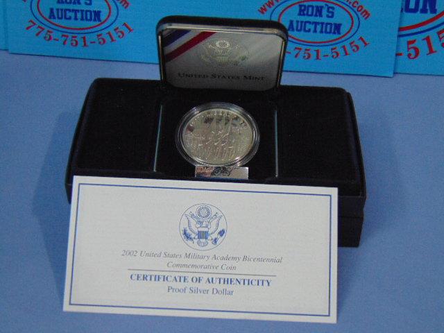 2002-W US Military Academy Proof Silver Dollar - In OGP