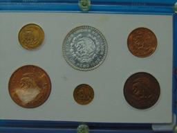 Coins of Mexico Type Set with Silver Peso