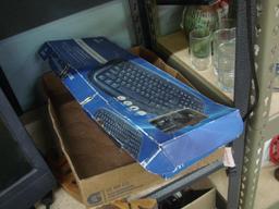 Shelf Lot - Computer Monitors & Keyboard