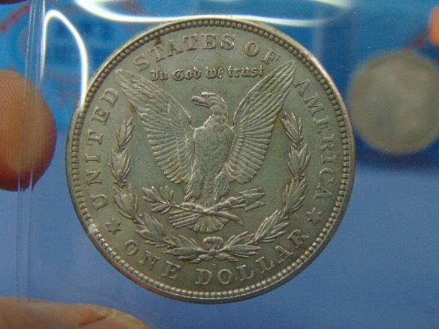 Three 1921 Morgan Silver Dollars - P/D/S