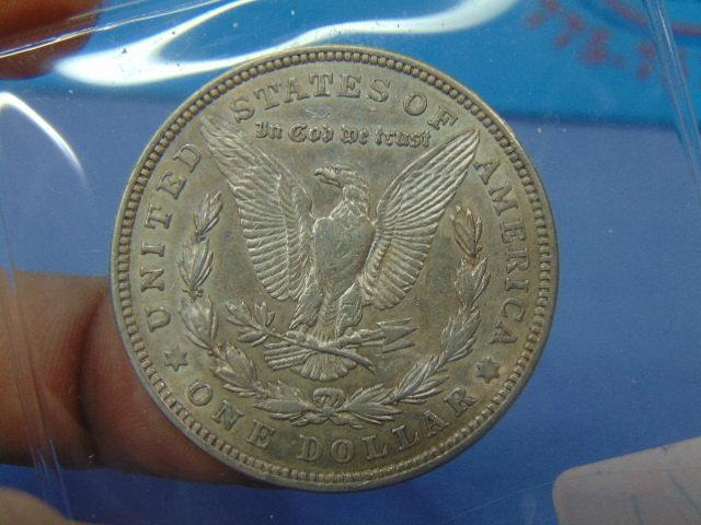 Three 1921 Morgan Silver Dollars - P/D/S