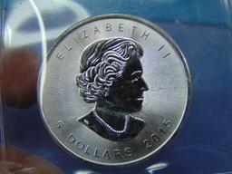 2015 Canada $5 Silver Maple Leaf Bullion Coin