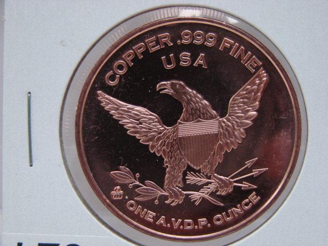 Hunkpapa Lakota Sioux Sitting Bull 1 Oz Copper Art Round