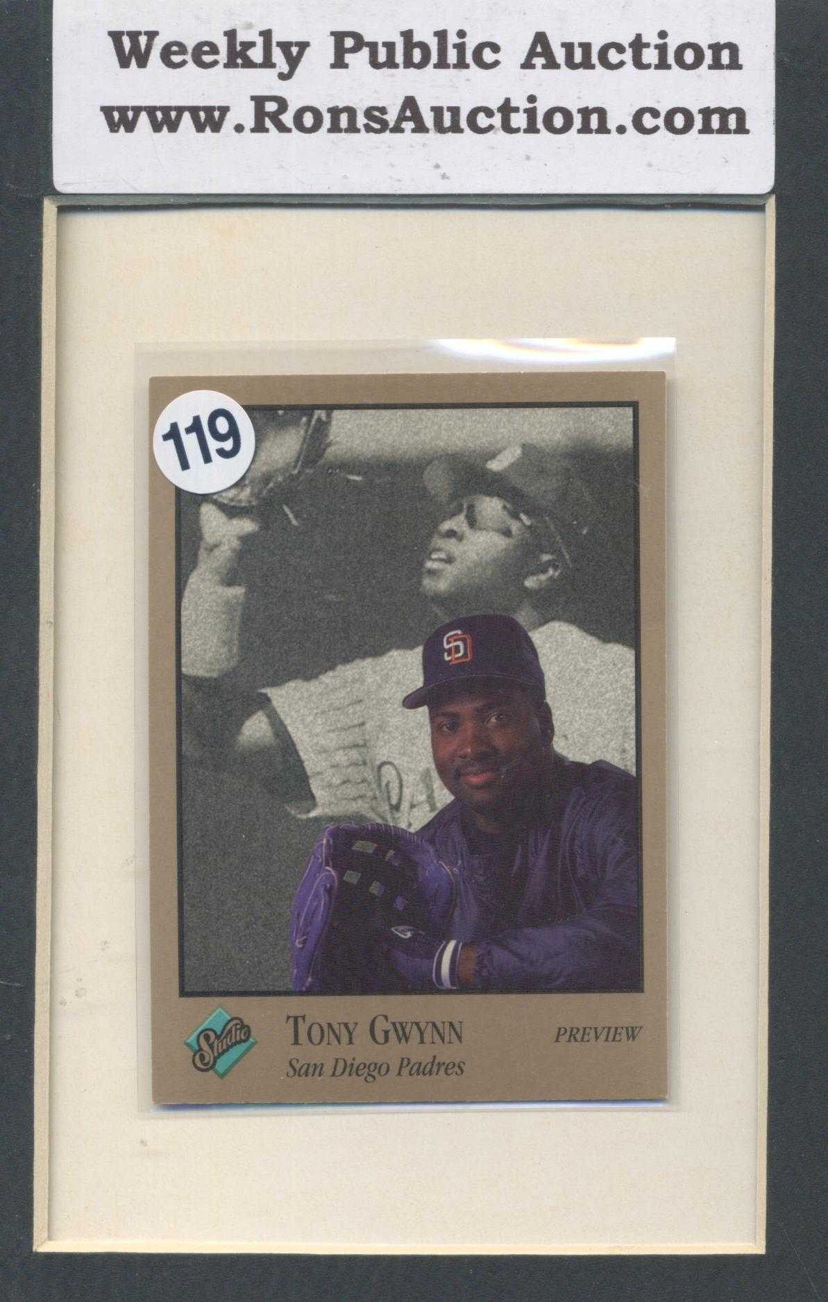 Trony Gwynn Studio 92' Leaf Baseball Promo Card