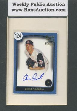 Chris Piersoll Bowman Certified Autograph Issue Baseball Card