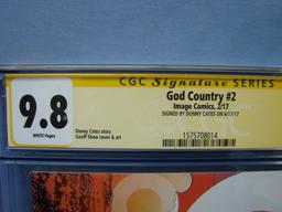 Image Comics God Country #2 - Autographed By Donny Cates - CGC 9.8