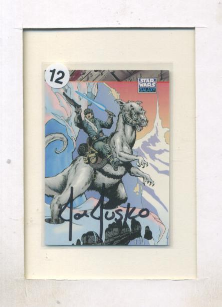 Joe Jusko Luke Skywalker Tauntaun Autographed Card