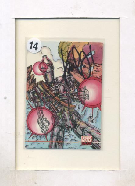 IG-88 Bounty Hunter Card Autographed by Karl Altstaetter