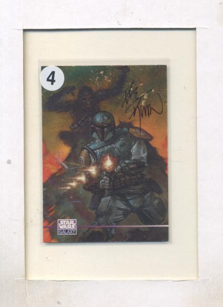 Star Wars Galaxy Boba Fett Card Autographed by Dave Dorman