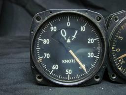 Lot Of Four Vintage Aviation Gauges