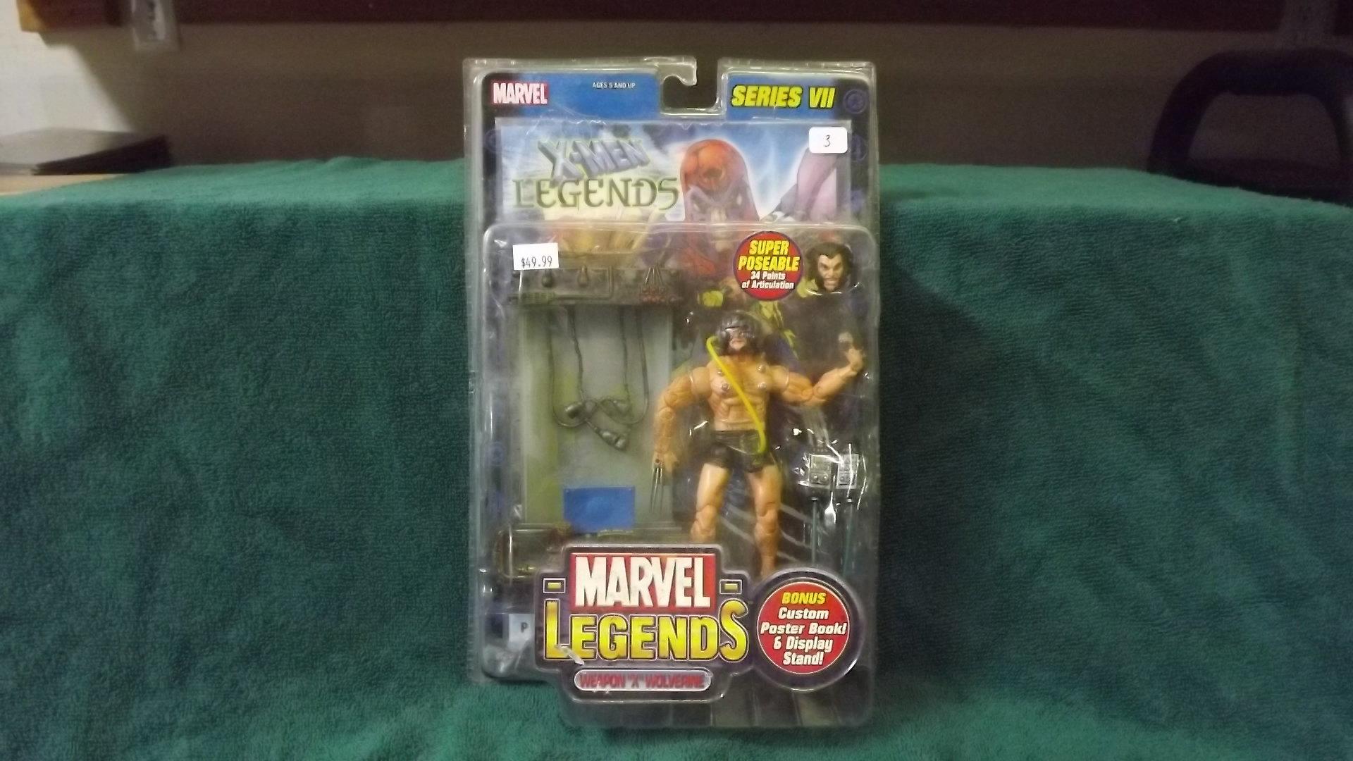 Toy Biz Worldwide Marvel Legends Weapon "X" Wolverine Poseable Figure Seriess VII