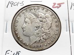 2 Morgan $ 1901-S Fine & 1902-S Very Good