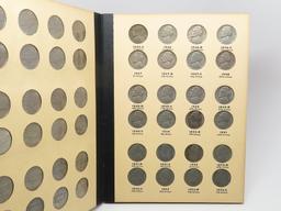 Library of Coins Jefferson Nickel Album, 1938-64D, 70 Coins, better than avg condition many AU-Unc,