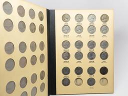 Library of Coins Jefferson Nickel Album, 1938-64D, 70 Coins, better than avg condition many AU-Unc,