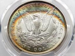 Morgan $ 1888 PCGS MS64, reverse color ++