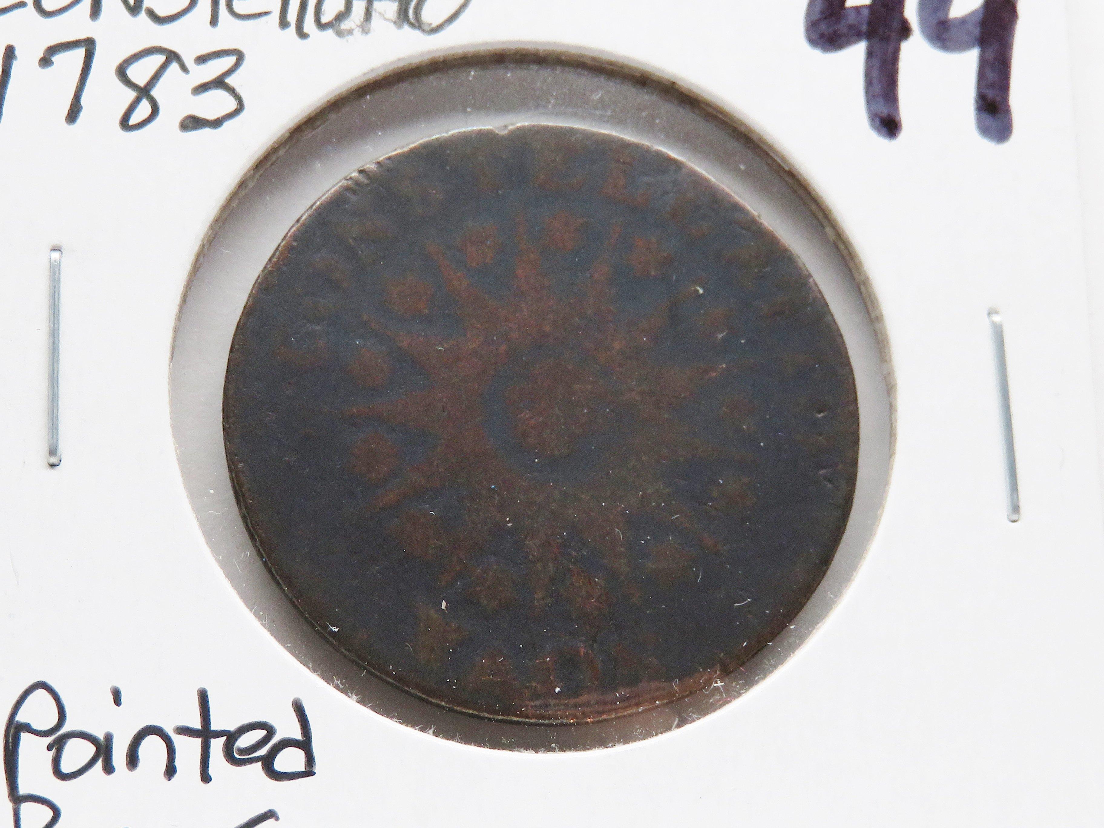 1783 Nova Constellatio Copper, Pointed Rays, Small U.S.