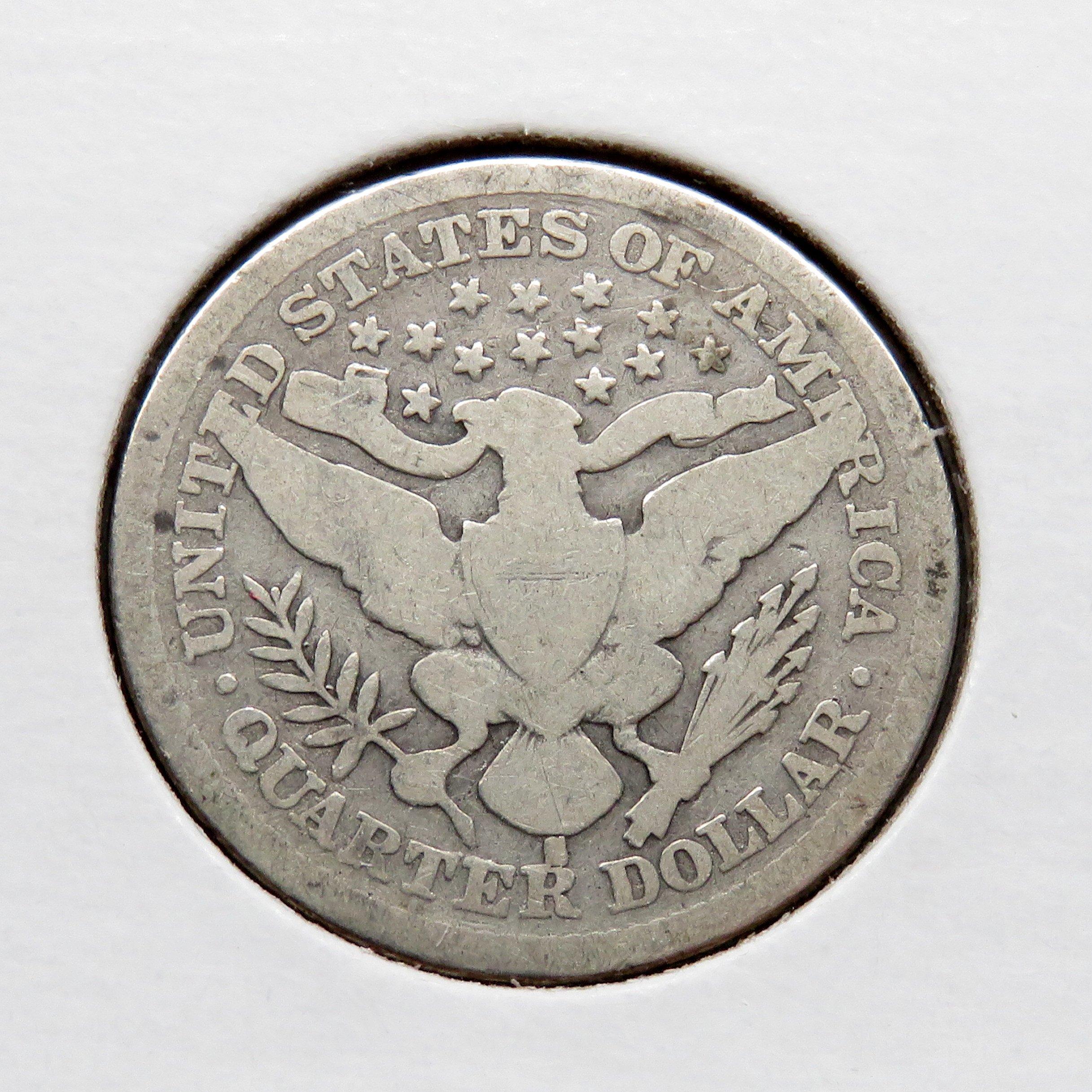 Barber Quarter 1892-S Good