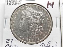 3 Morgan $, 1898-S EF (Defaced); 1899-S VG; 1900-S Good