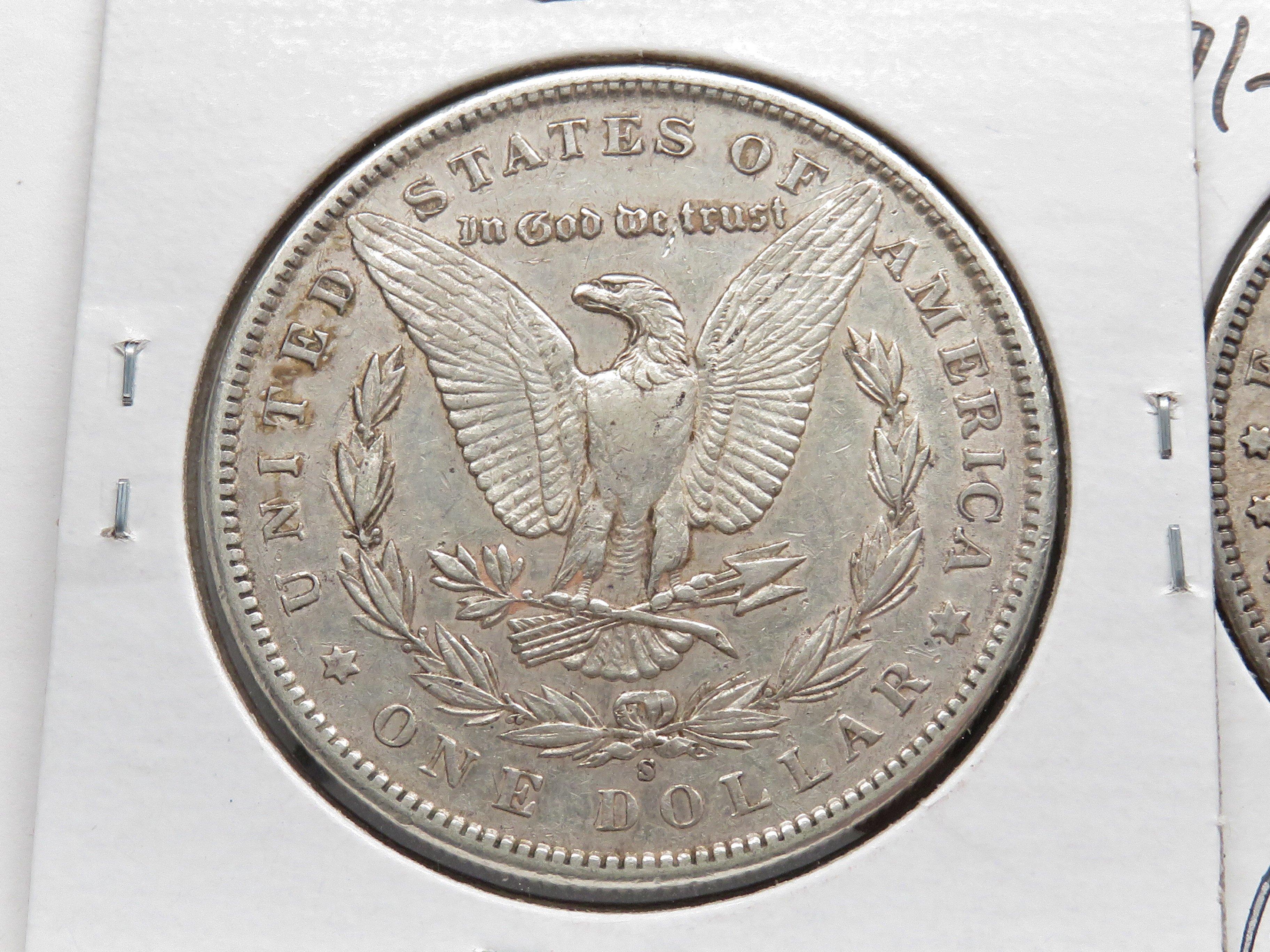 2 Morgan $ EF 1890-S & 1891-S