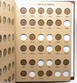 Dansco Lincoln Cent Album, 1918-1958D, 56 Coins, No Keys,