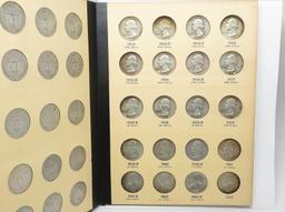 Washington Quarter Library of Coins set 1932 to 1964-D 78 Silver & 3 Clad, Average Circ.