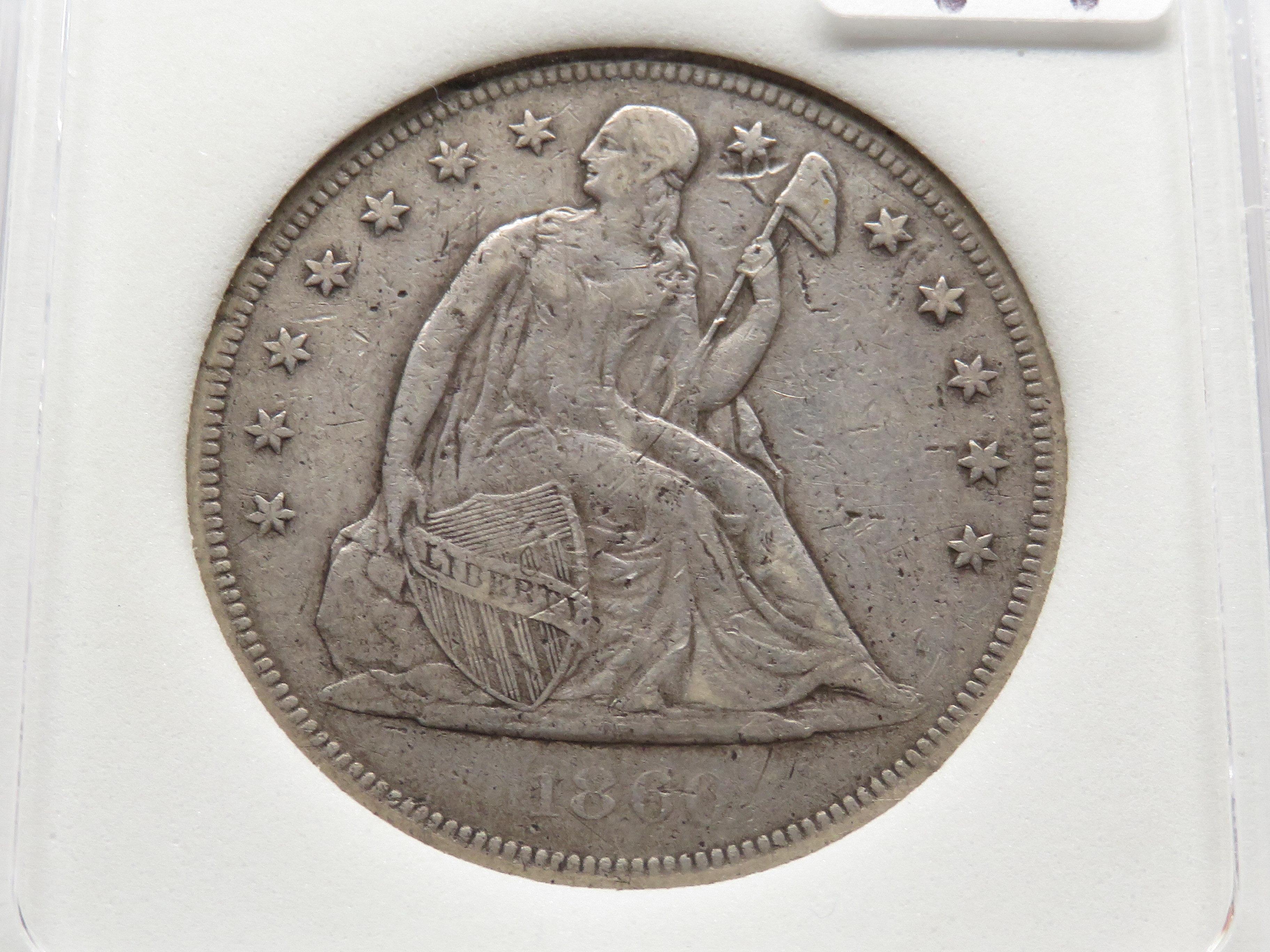 Seated Liberty $ 1860-O NNC CH Very Fine