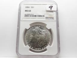 Morgan $ 1886 VAM 6 NGC MS63