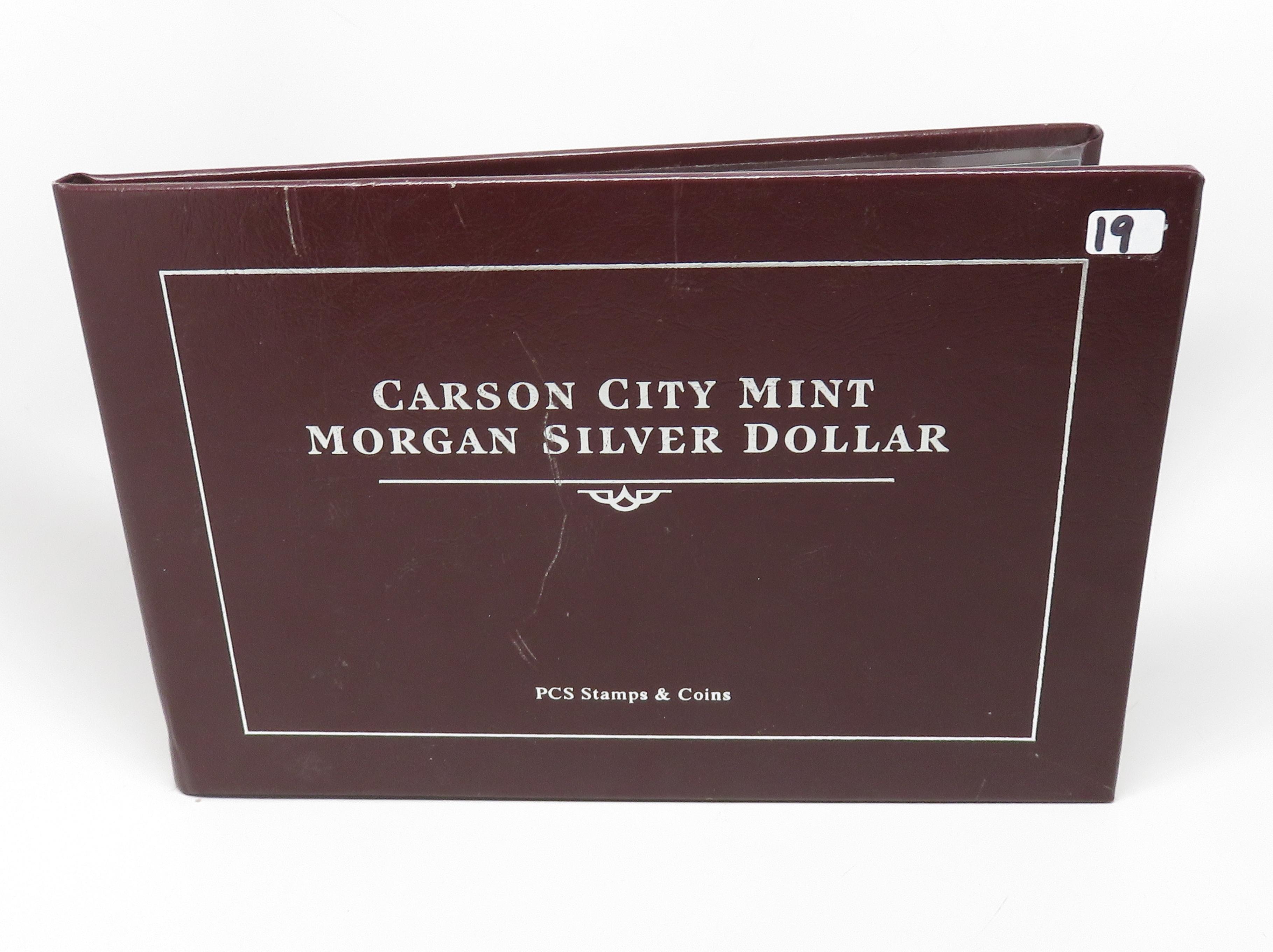 Morgan $ 1878CC in PCS Display Folder with 2 commemorative stamps