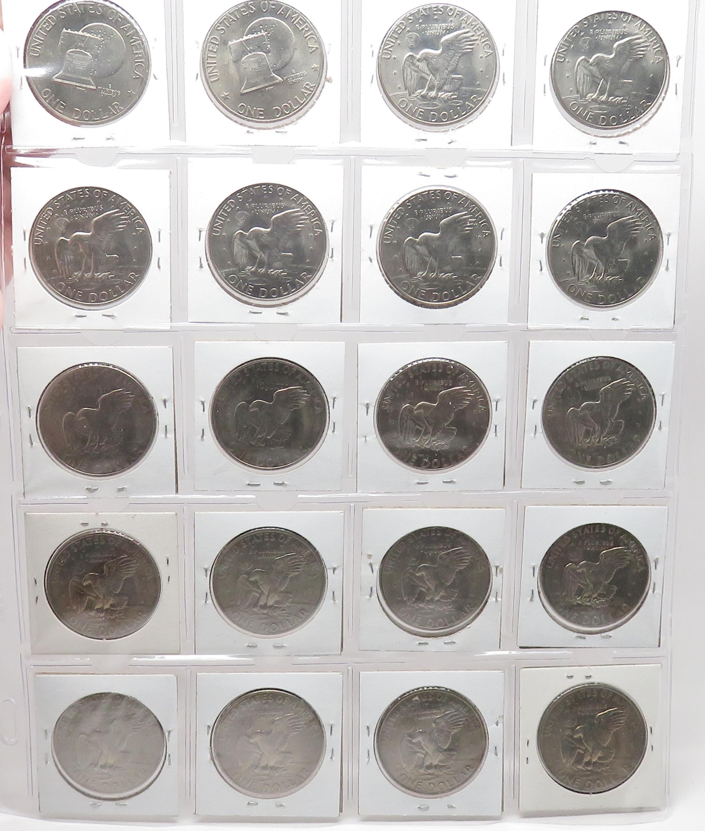 20 Eisenhower $, most Unc: 2-1971, 3-71D, 3-72, 2-72D, 2-74, 4-74D, 76PD, 2-77D