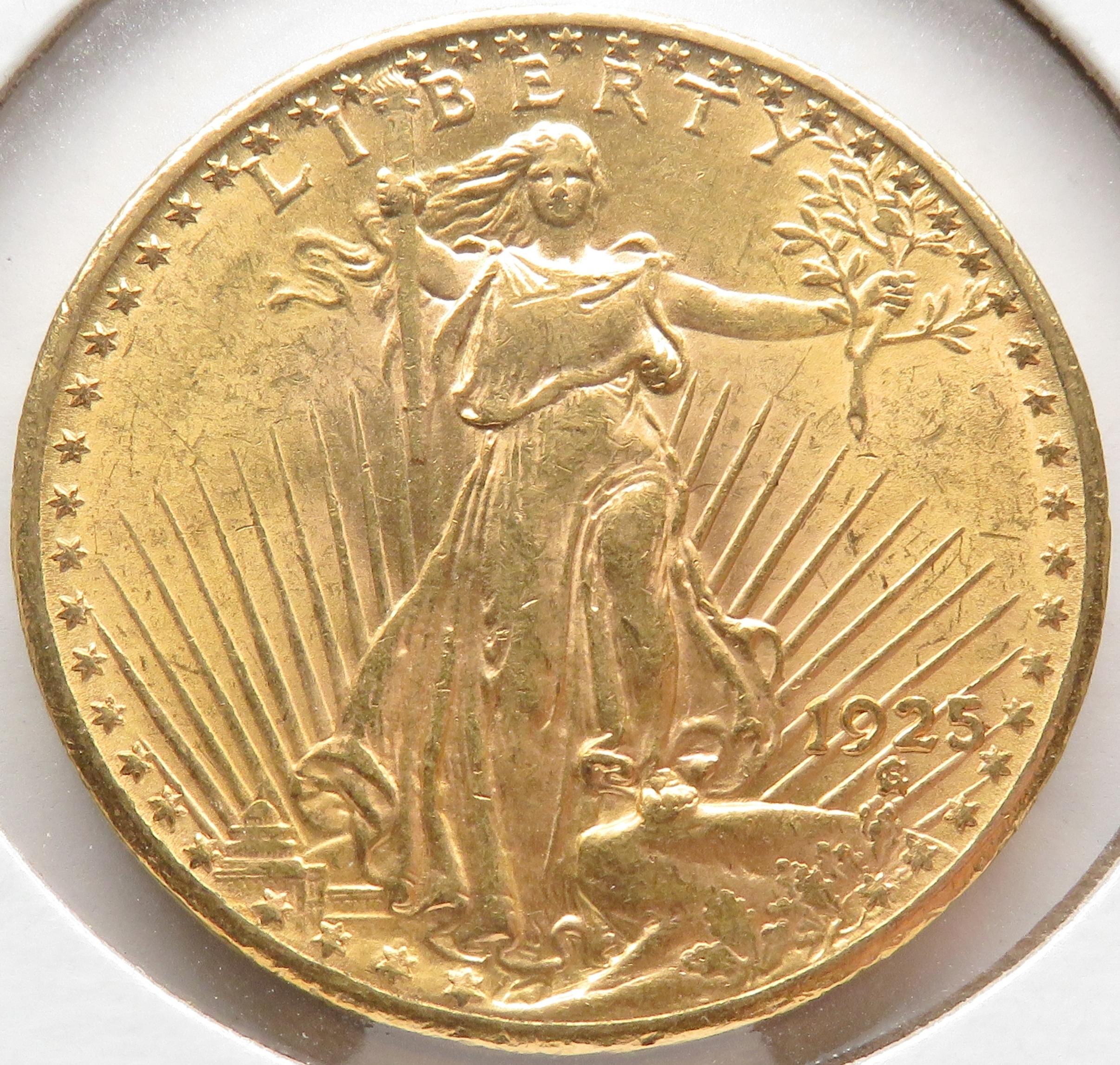 1925 Saint Gaudens $20 Gold Double Eagle CH BU