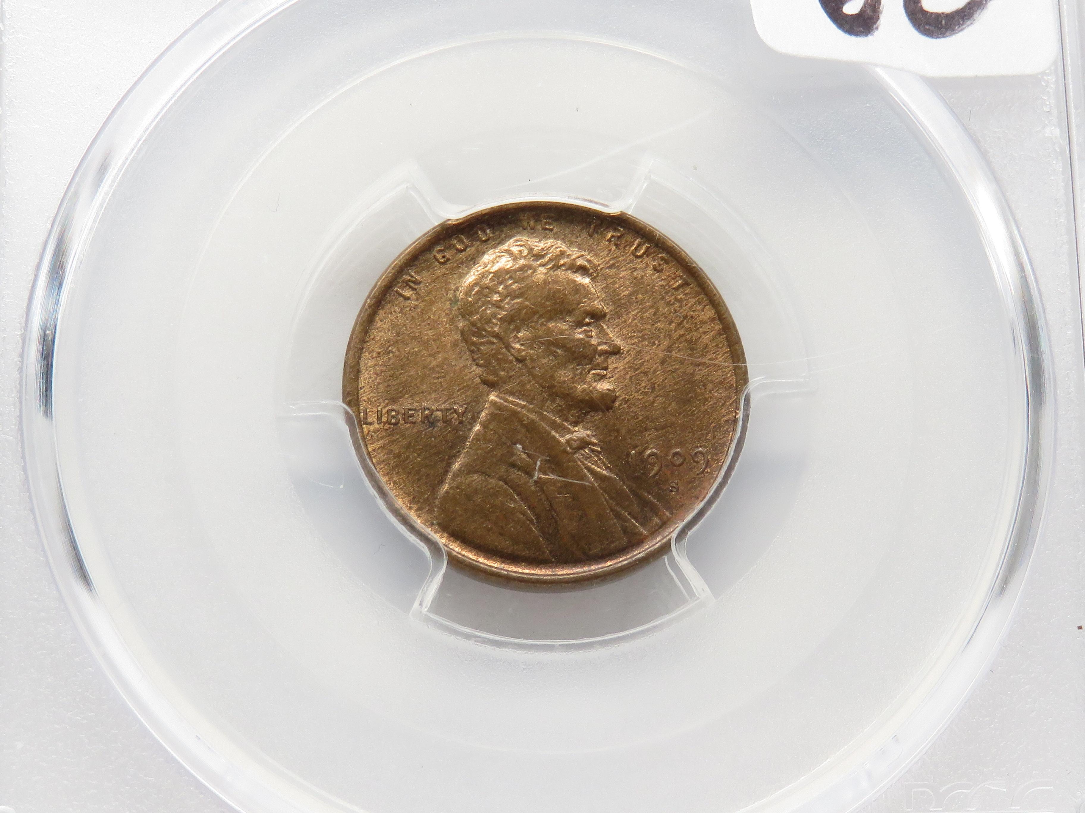 Lincoln Cent 1909-S PCGS MS64RB (Better date)
