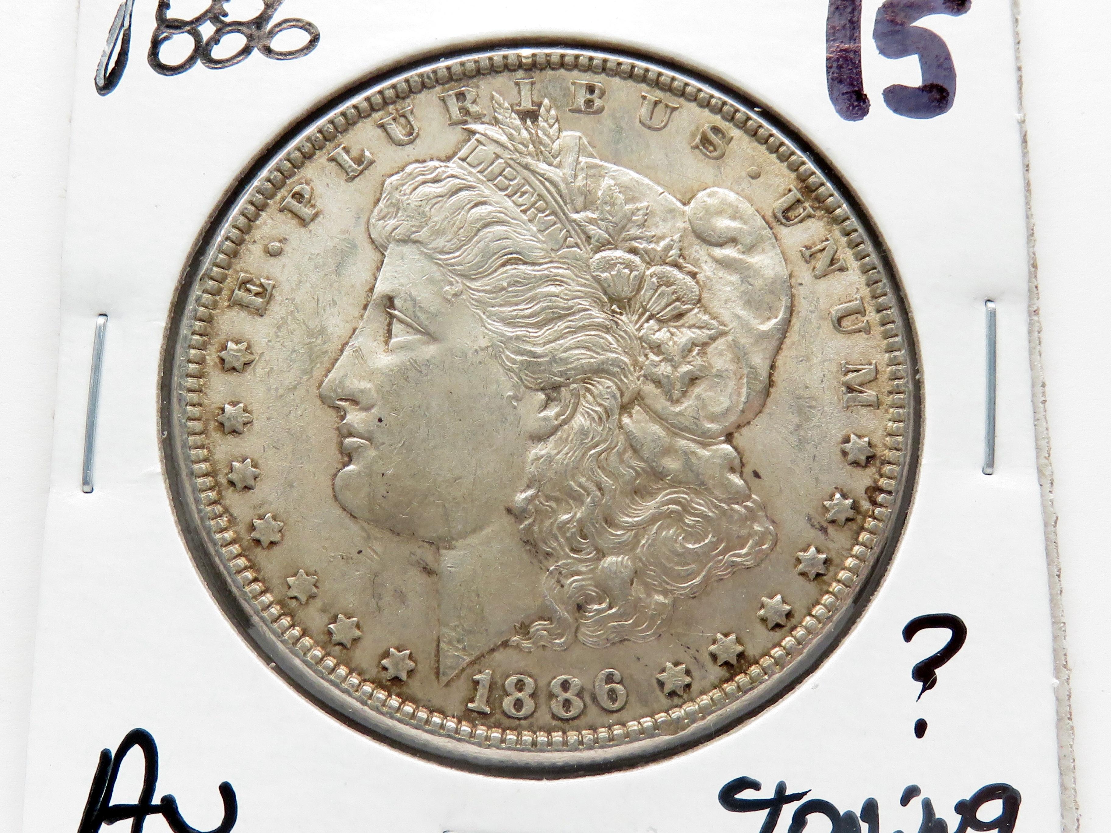 Morgan $ 1886 AU ?toning