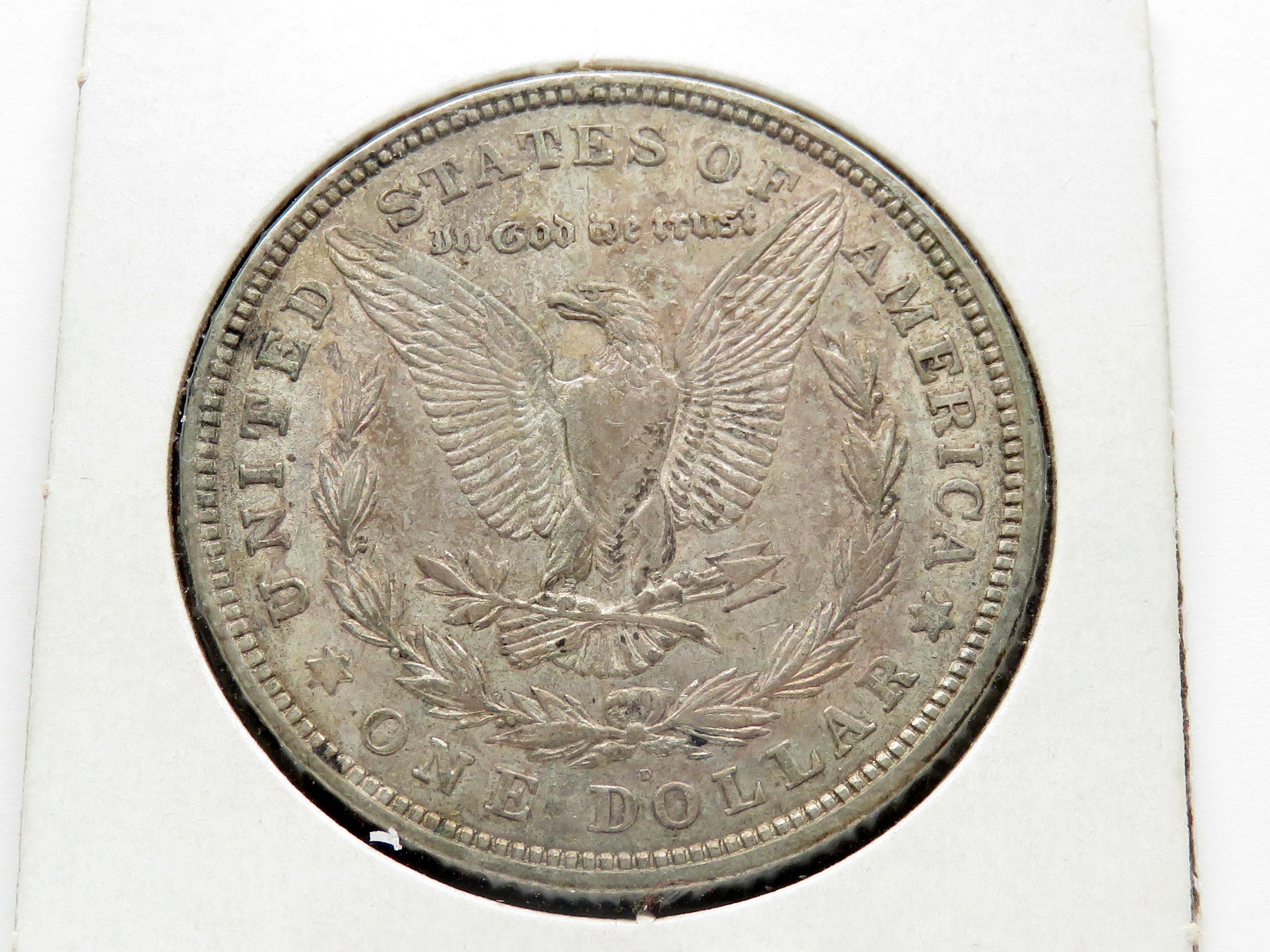 2 Morgan $: 1901-O F, 1921S VF