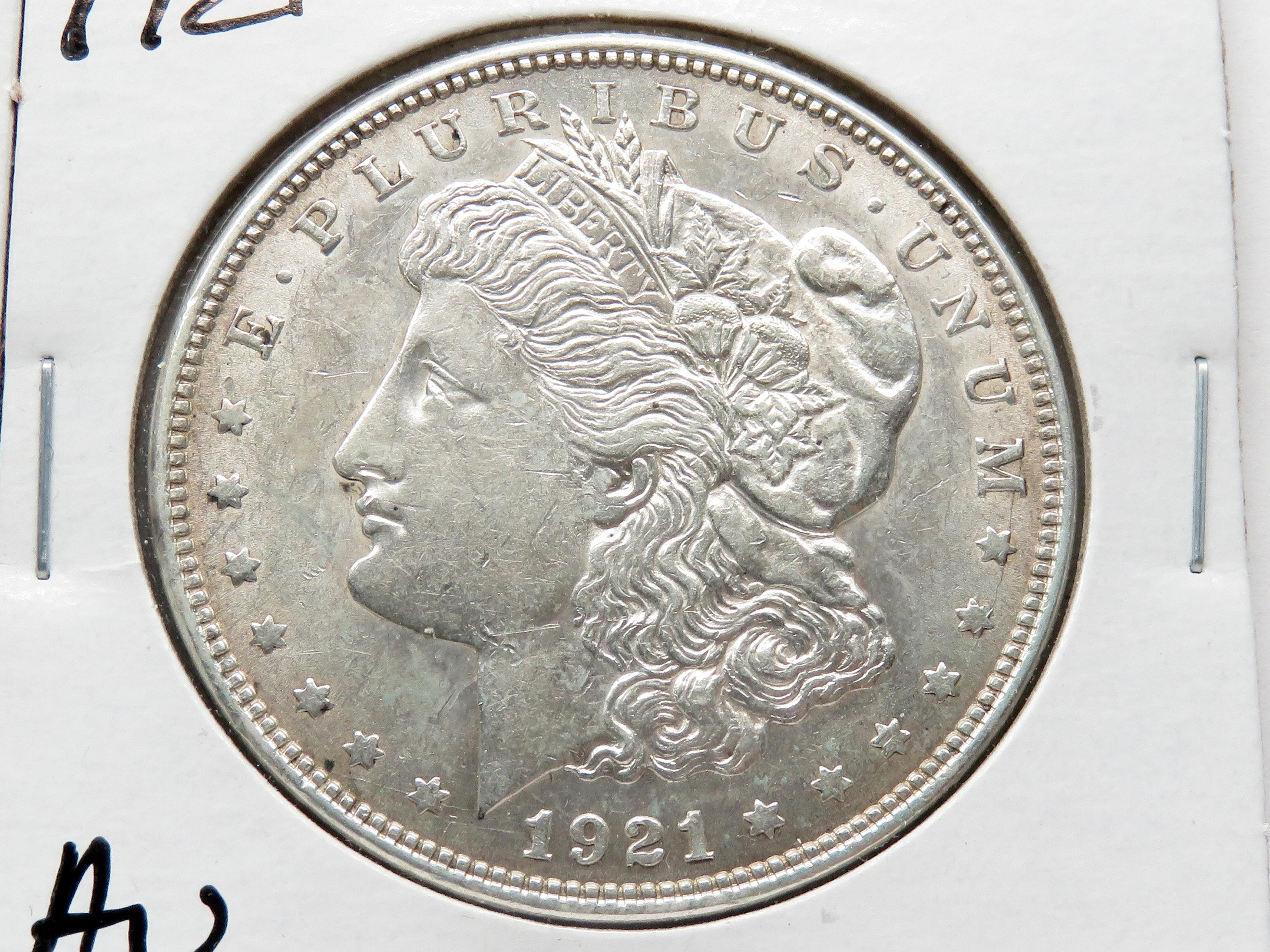 2 Morgan $: 1880S EF, 1921 AU