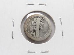 Mercury Dime 1921D Good, Semi-Key