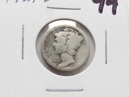 Mercury Dime 1921D Good, Semi-Key