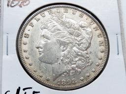 2 Morgan $: 1892-O F obv scrs, 1898 CH EF