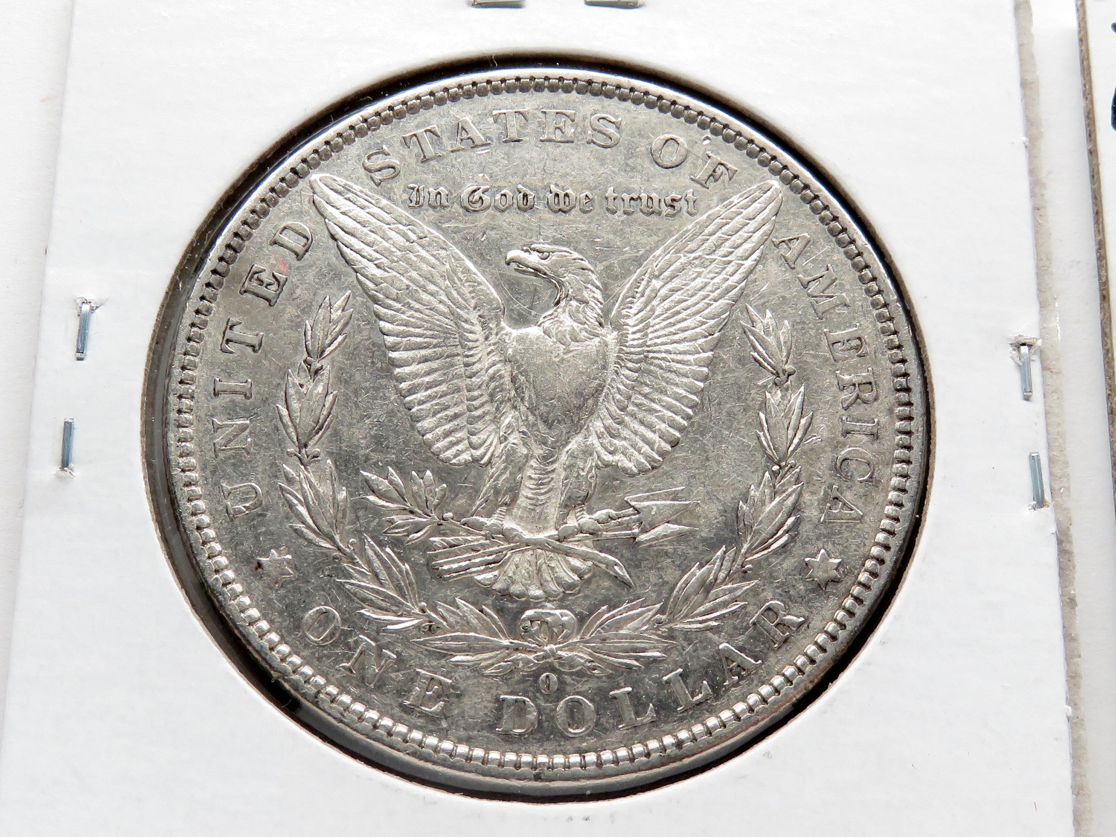 2 Morgan $: 1880-O EF ?clea, 1880S VF clea