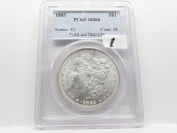 Morgan $ 1885 PCGS MS64