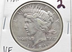 Peace $ 1921 VF, Semi-Key Date