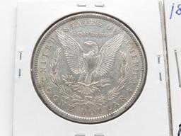3 Morgan $, ?cleaned: 1882 VF, 1882S F, 1882-O AU
