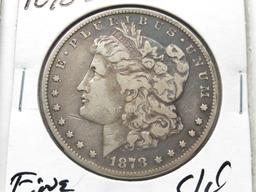2 Morgan $: 1878 7TF G scrs, 1878S Fine cleaned