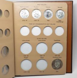 Dansco US Type Album 16 Coins, many Unc: 3 Nickels (Buffalo 1937, Jefferson 1938S, 1944P War); 3 Dim
