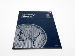 Whitman Mercury Dime Album, Total 50 Coins, dt/mm not ck, no keys