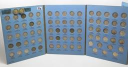 Whitman Mercury Dime Album, Total 70 Silver. Includes 2 Barber (1910, 11) Taped; 68 Mercury 1916-45D