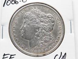 2 Morgan $: 1886 CH EF, 1886-O EF cleaned