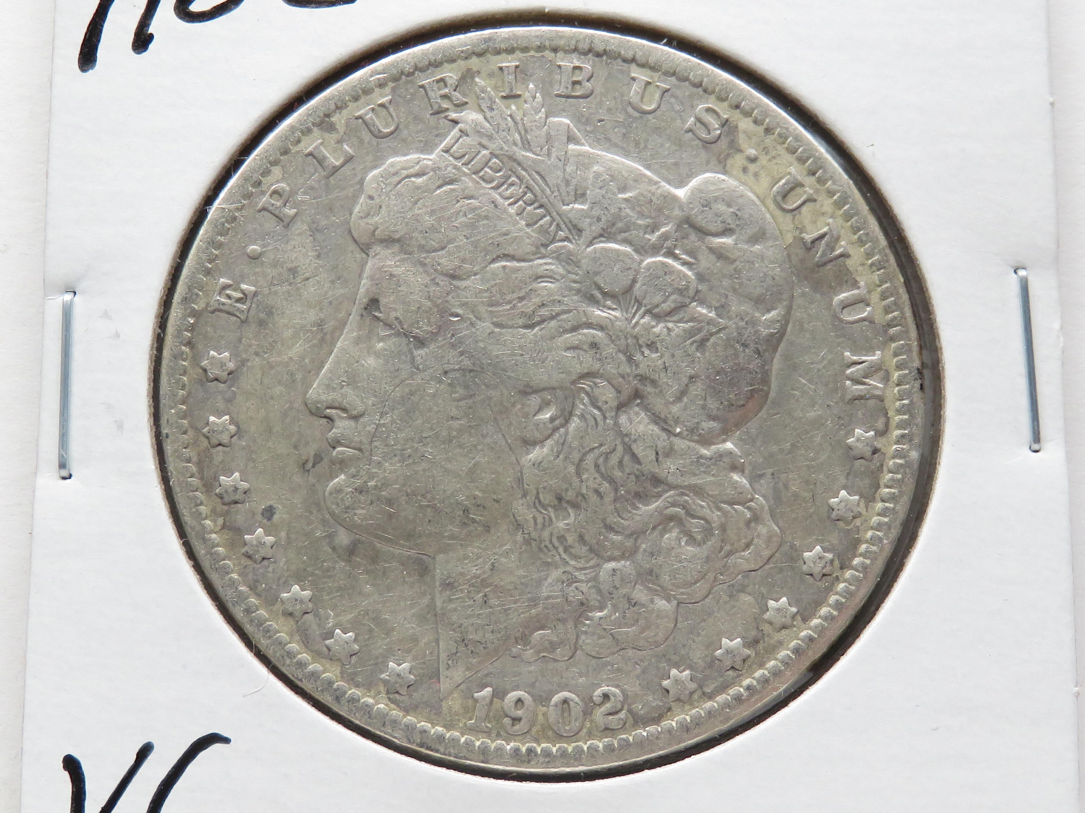 2 Morgan $: 1901-O G/AG, 1902 VG