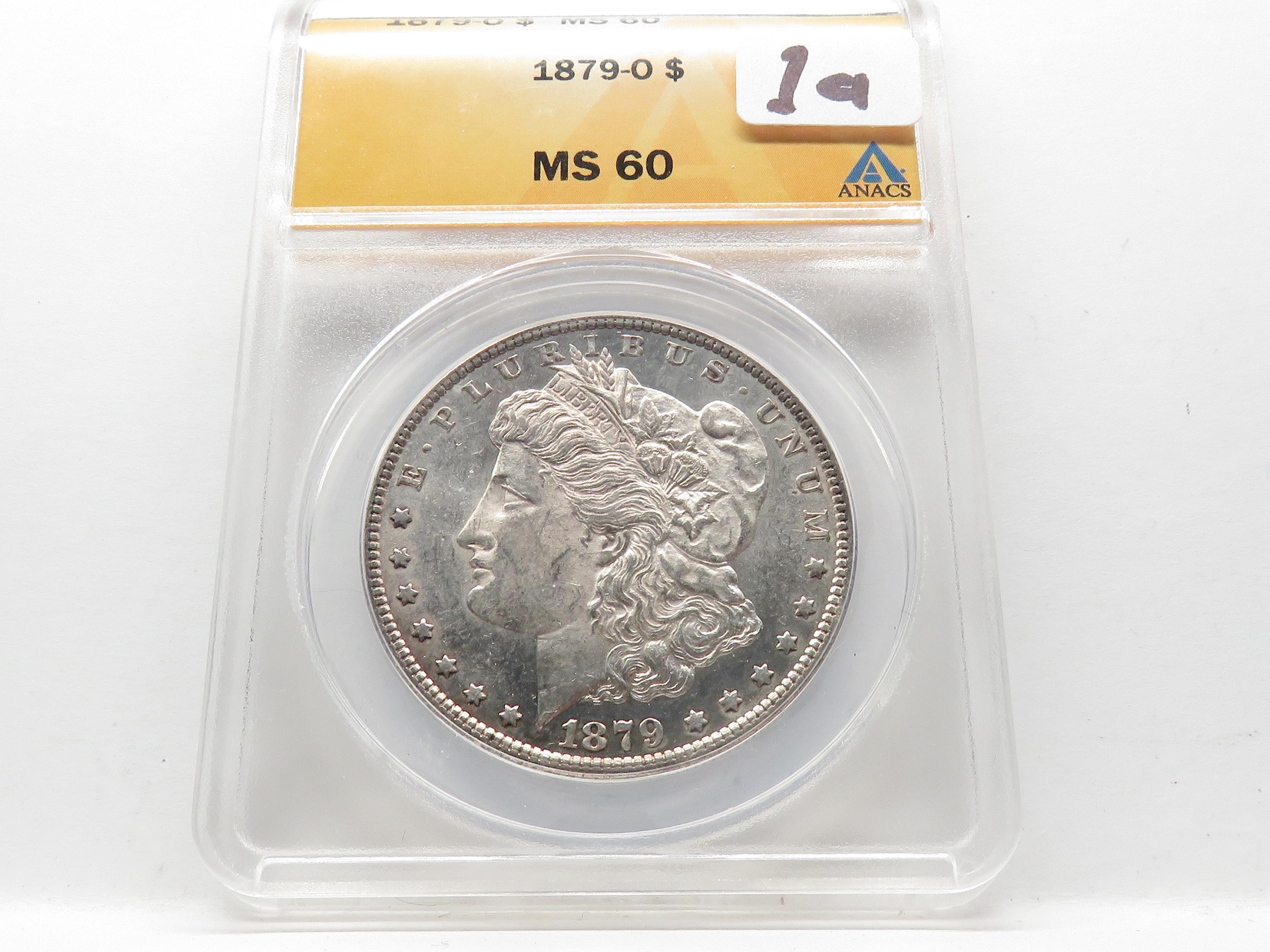 Morgan $ 1879-O ANACS MS60